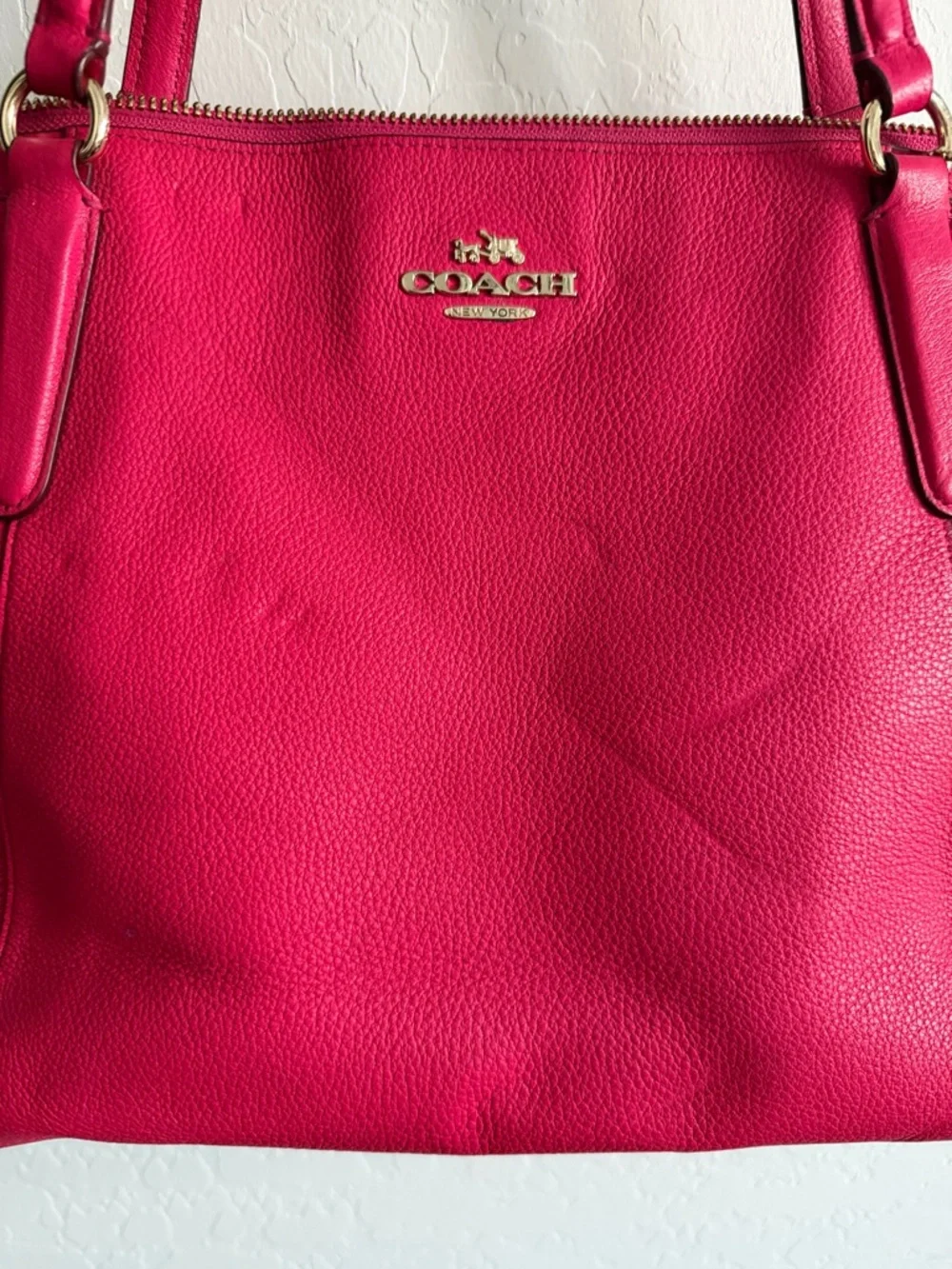 Coach Hot Pink Leather Tote Bag - Picture 15 of 15